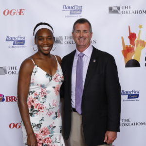 VIP and awardee photos with Venus Williams at The Oklahoman's All City Prep Sports Awards at the Cox Center. Tuesday, June 26, 2018. Photo by Doug Hoke,The Oklahoman